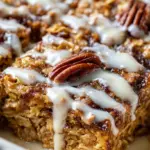 Cinnamon Roll Baked Oatmeal