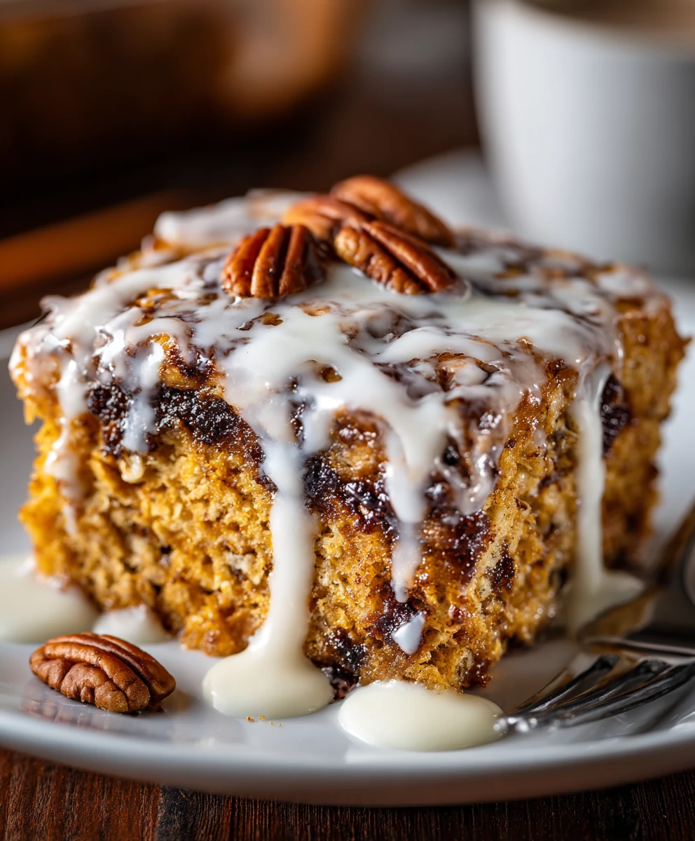 Cinnamon Roll Baked Oatmeal