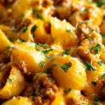 Creamy Ground Beef and Shells Casserole