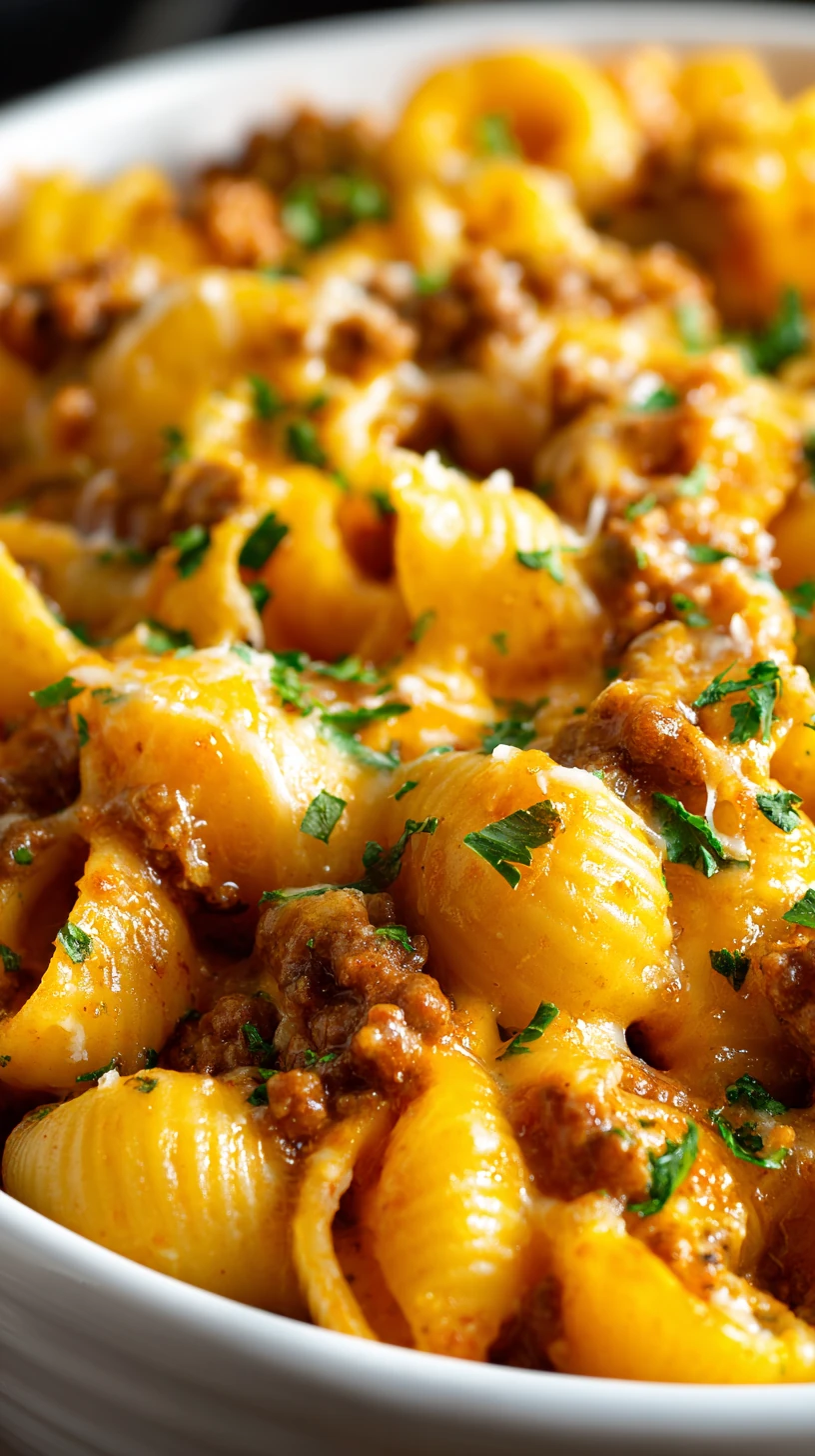 Creamy Ground Beef and Shells Casserole - image 0