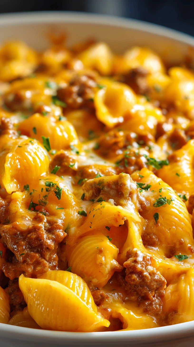 Creamy Ground Beef and Shells Casserole - image 1