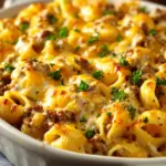 Creamy Ground Beef and Shells Casserole