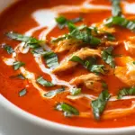 Creamy Tomato Basil Chicken Soup