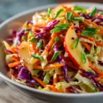 Crunchy Cabbage and Apple Salad with Honey Lime Dressing