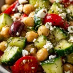 Greek Chickpea and Cucumber Salad