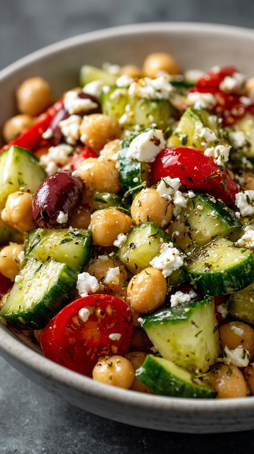Greek Chickpea and Cucumber Salad - image 0