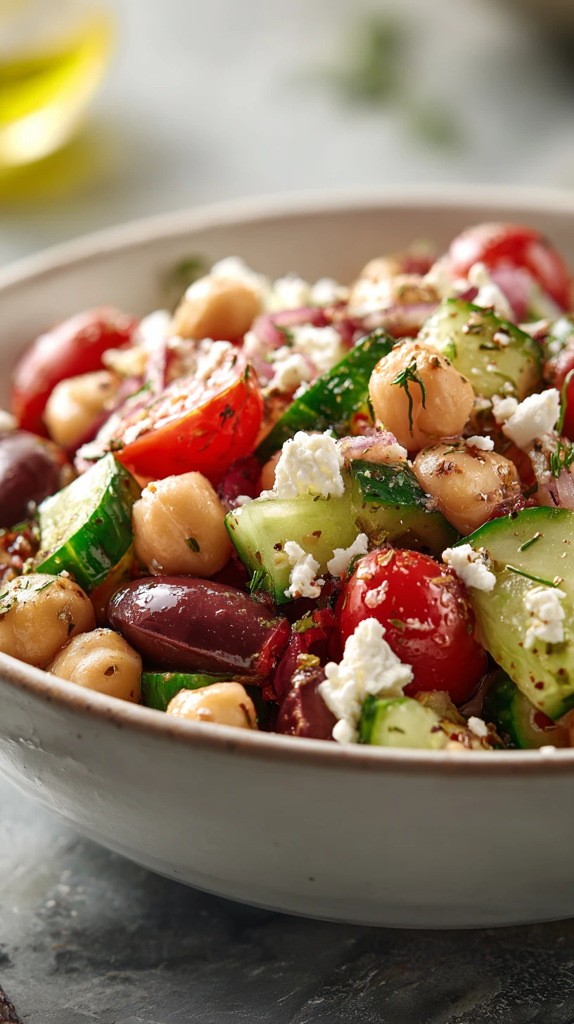 Greek Chickpea and Cucumber Salad - image 1