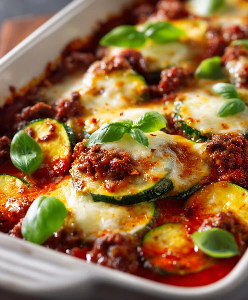 Ground Beef and Zucchini Casserole