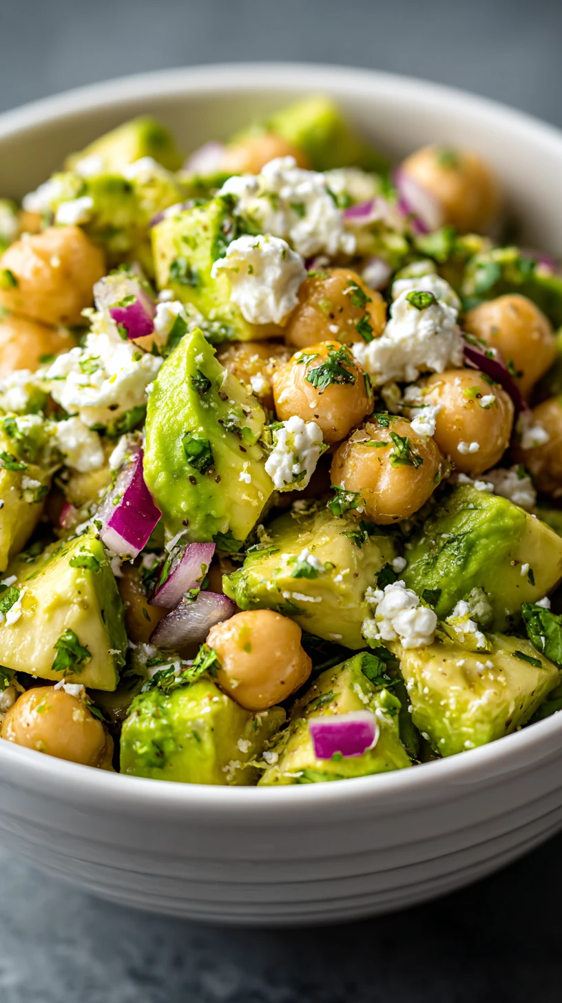 Healthy Chickpea Feta Avocado Salad - image 0
