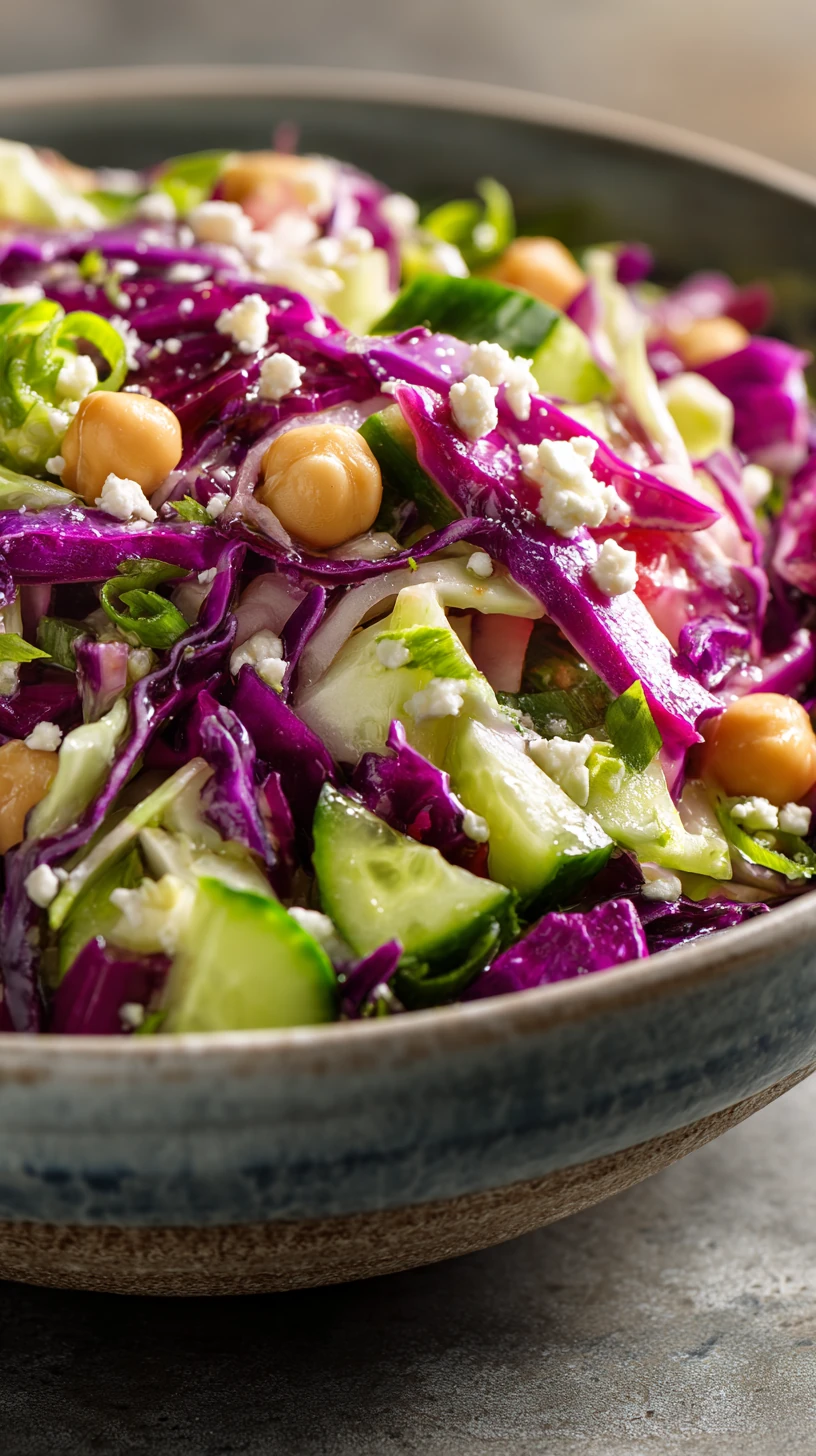 Healthy Chopped Chickpea and Cabbage Salad - image 0