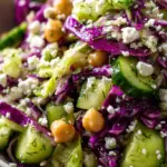 Healthy Chopped Chickpea and Cabbage Salad