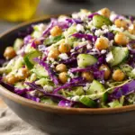 Healthy Chopped Chickpea and Cabbage Salad