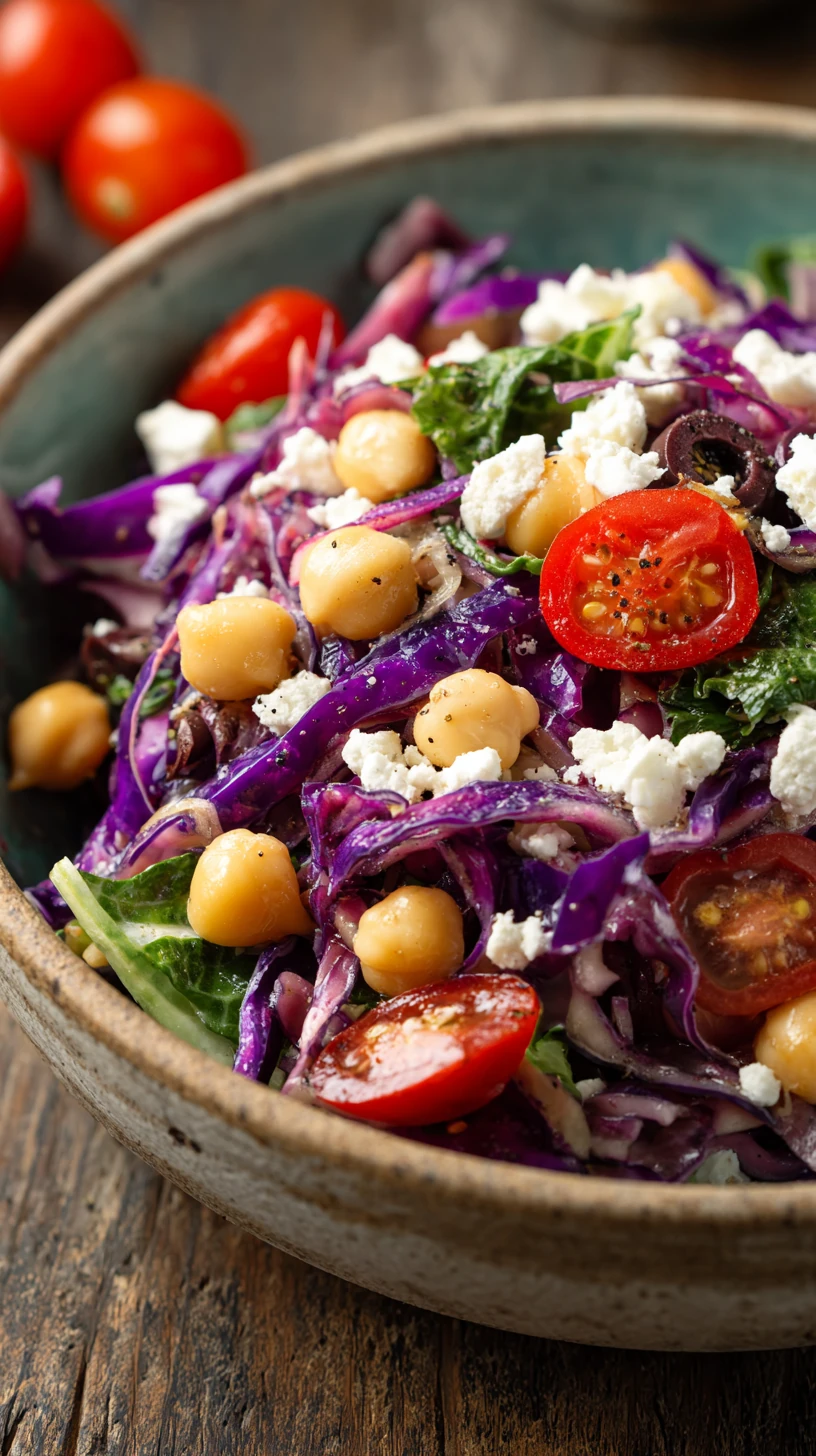 Mediterranean Cabbage Salad with Chickpeas - image 0