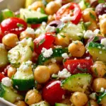 Mediterranean Chickpea Salad with Lemon Vinaigrette