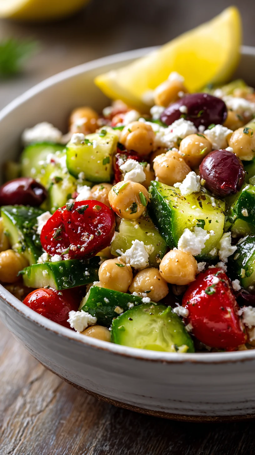 Mediterranean Chickpea Salad with Lemon Vinaigrette - image 1