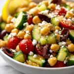 Mediterranean Chickpea Salad with Lemon Vinaigrette