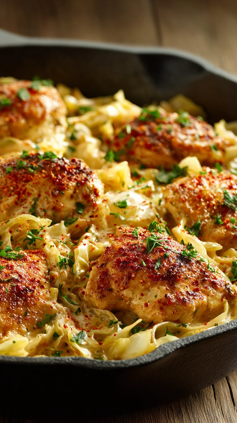 One-Pan Creamy Chicken and Cabbage Skillet - image 1