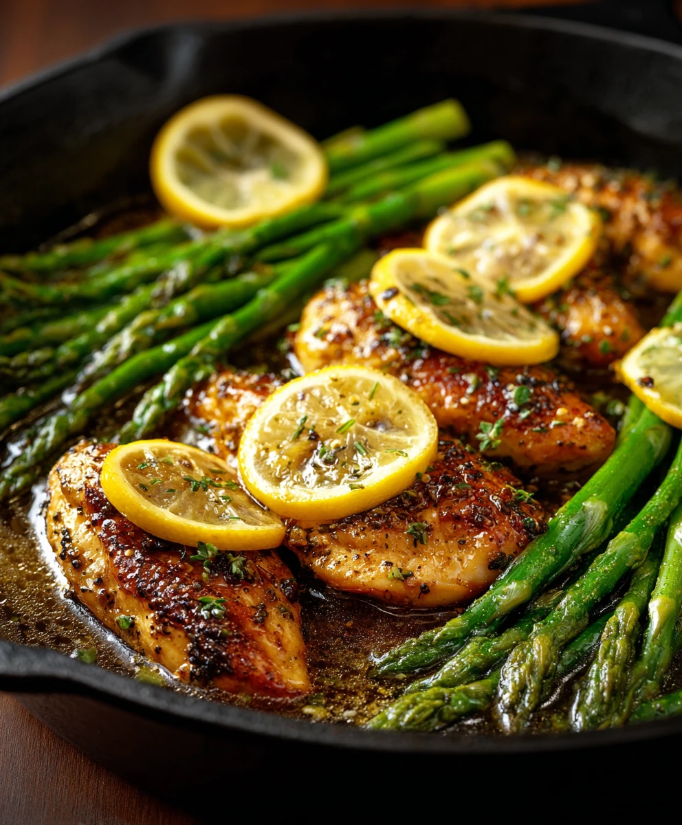 One-Pan Lemon Herb Chicken and Asparagus