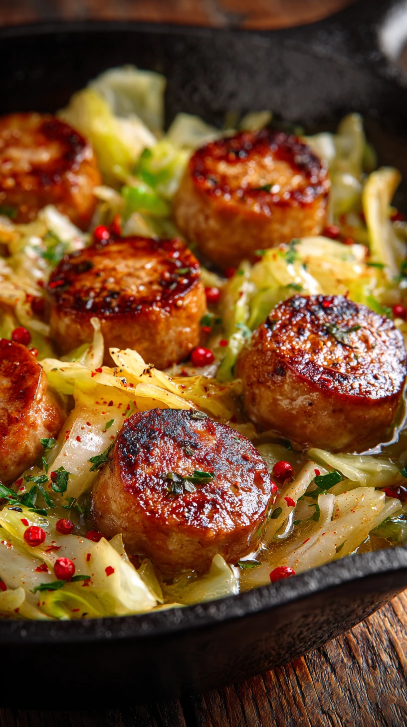One-Pan Turkey Sausage and Cabbage Skillet - image 0