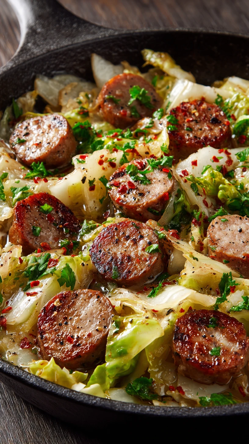 One-Pan Turkey Sausage and Cabbage Skillet - image 1