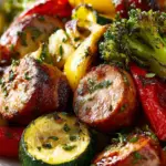 One-Pan Turkey Sausage and Vegetable Bake