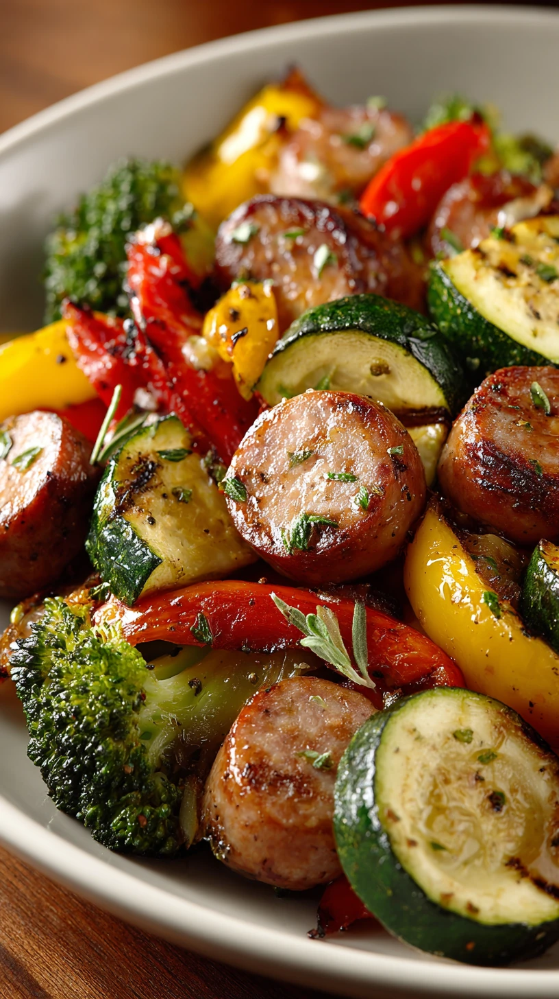 One-Pan Turkey Sausage and Vegetable Bake - image 1