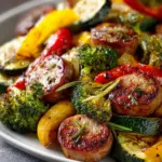 One-Pan Turkey Sausage and Vegetable Bake
