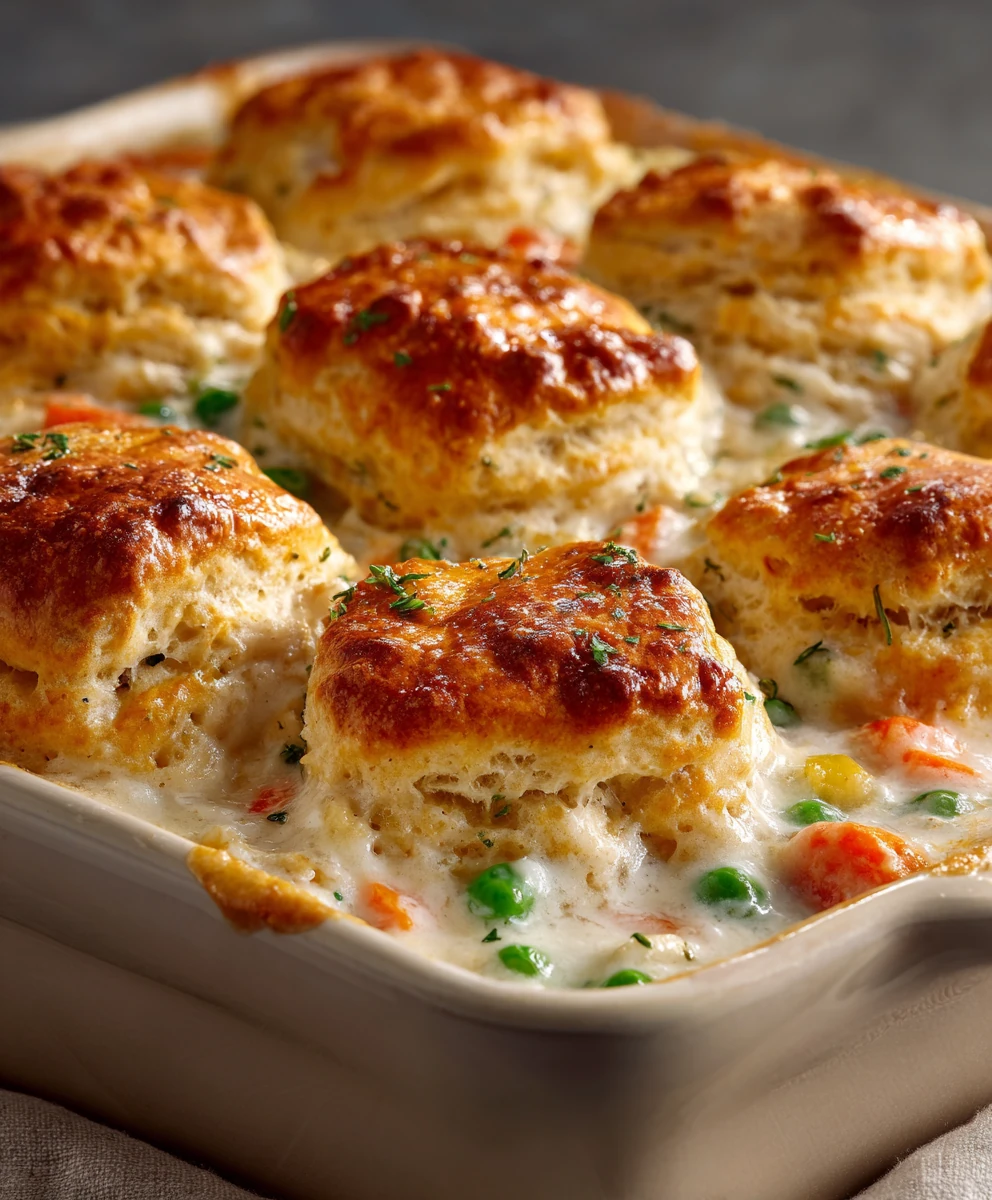 Quick Healthy Chicken Pot Pie Casserole