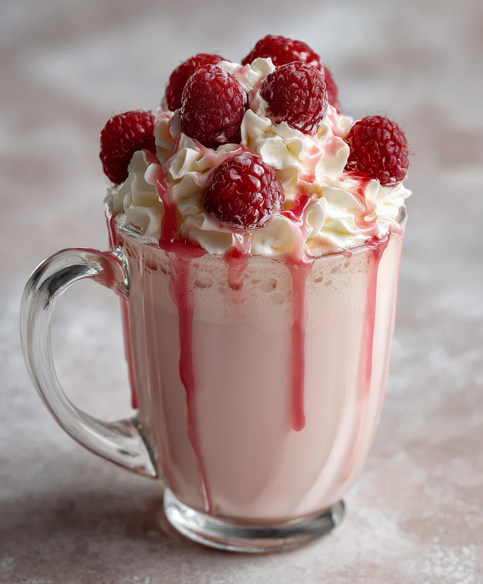 Raspberry White Hot Chocolate
