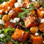 Roasted Sweet Potato and Chickpea Salad with Feta