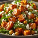 Roasted Sweet Potato and Chickpea Salad with Feta