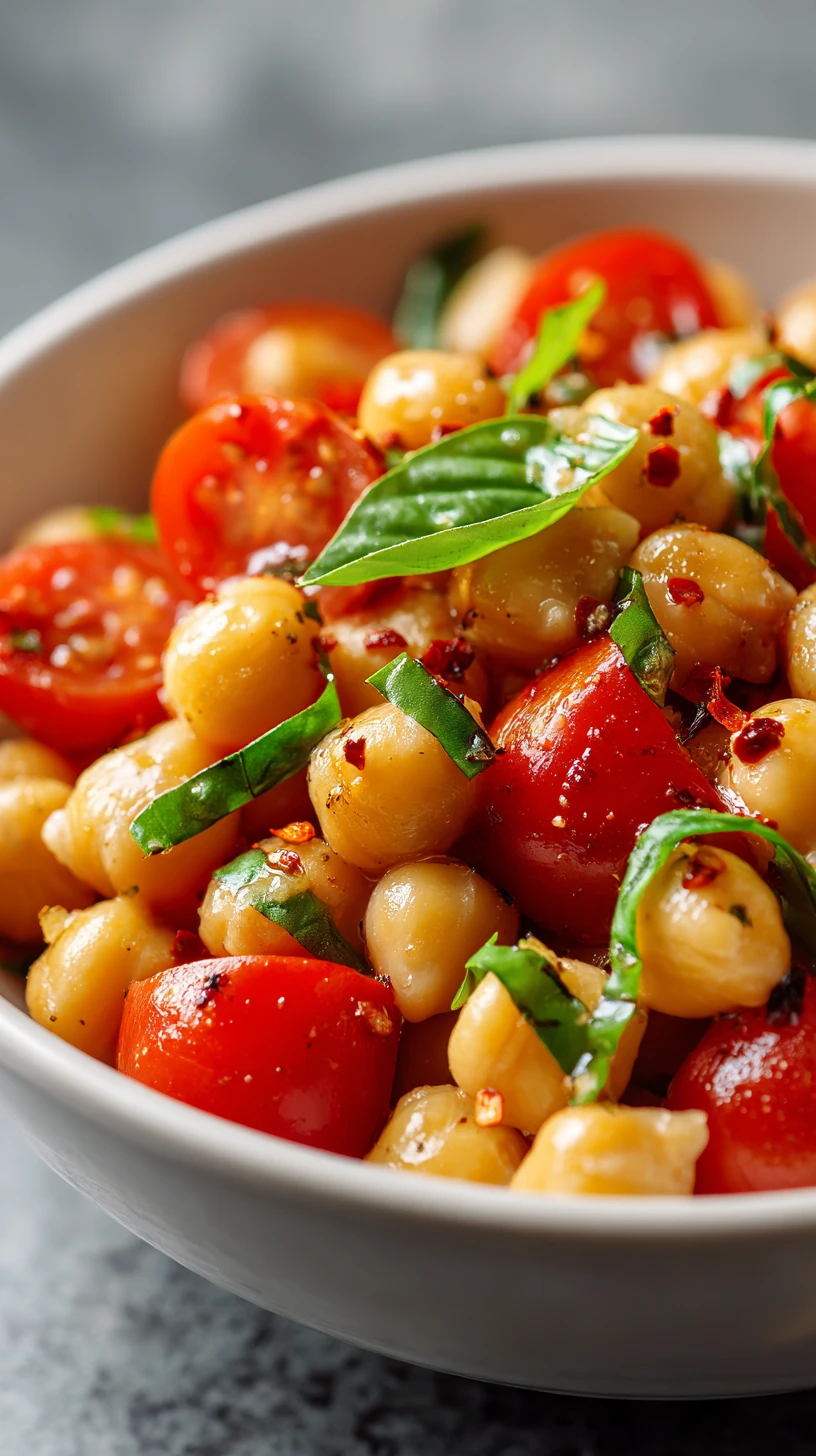 Spicy Chickpea and Tomato Basil Salad - image 1