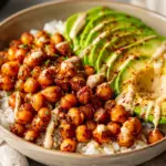 Spicy Roasted Chickpea and Avocado Bowls