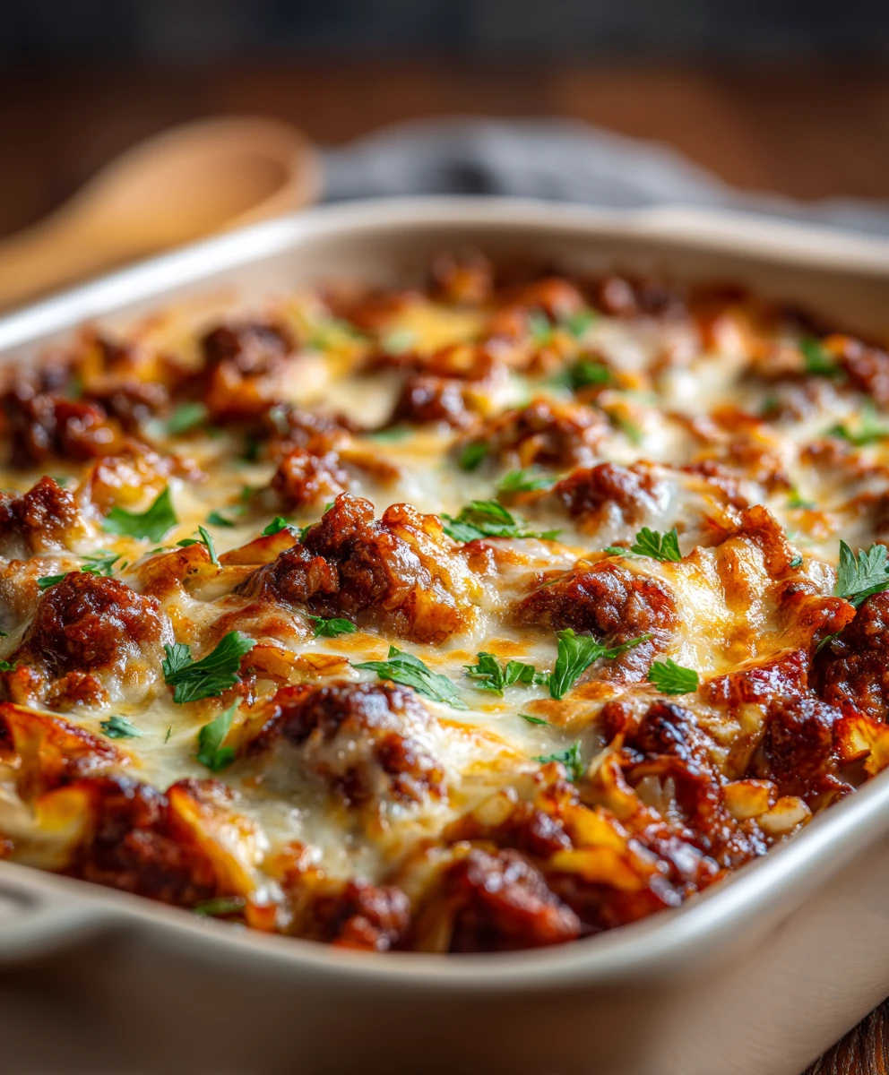 Unstuffed Cabbage Casserole with Ground Beef