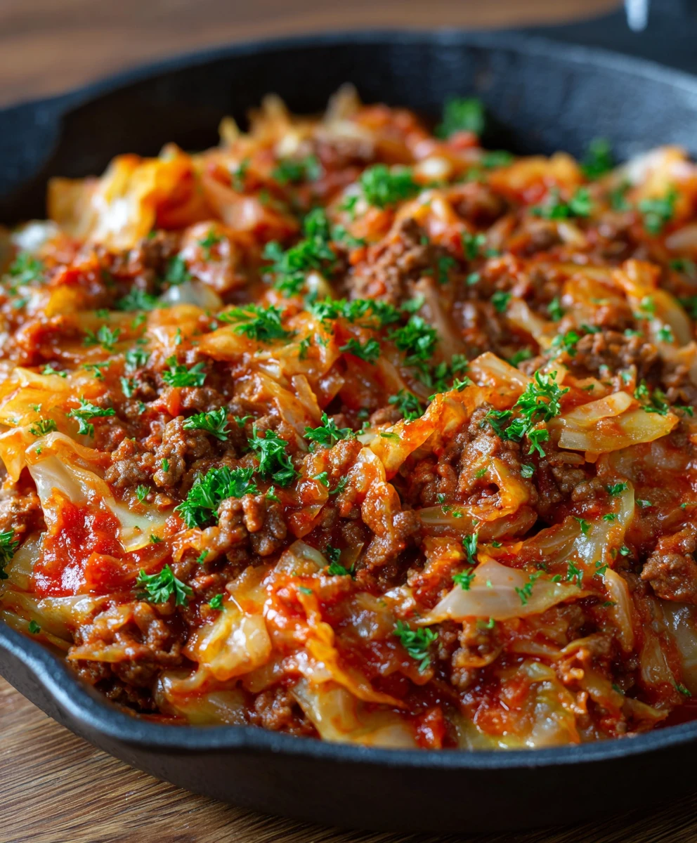 Unstuffed Cabbage Roll Skillet