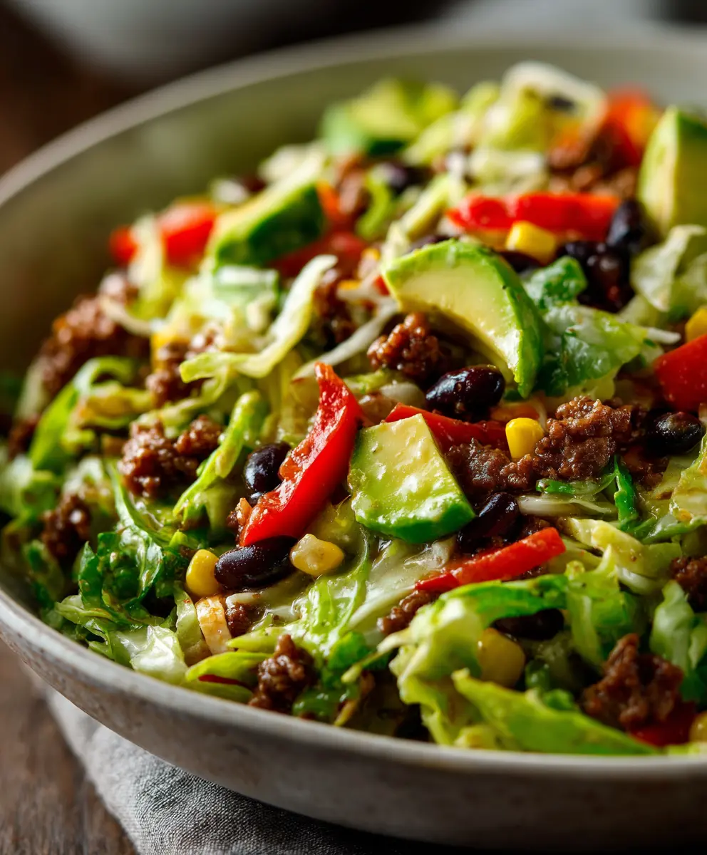 20-Minute Tex-Mex Cowboy Cabbage Salad — homemade Tex-Mex Cowboy Cabbage Salad recipe