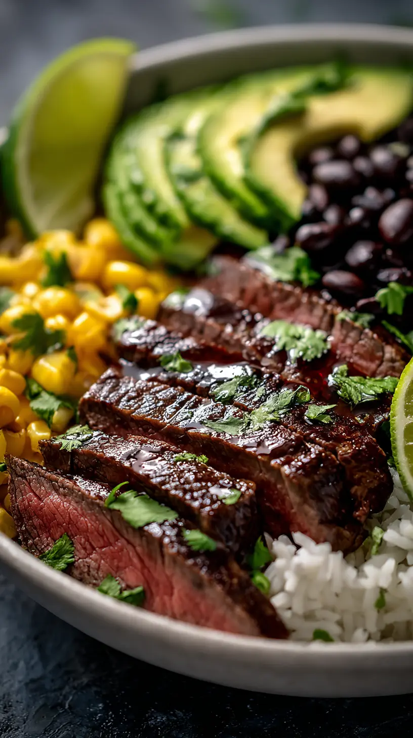 Step-by-step preparation of 30-Minute Cilantro Lime Steak Bowls (cilantro lime steak bowls)