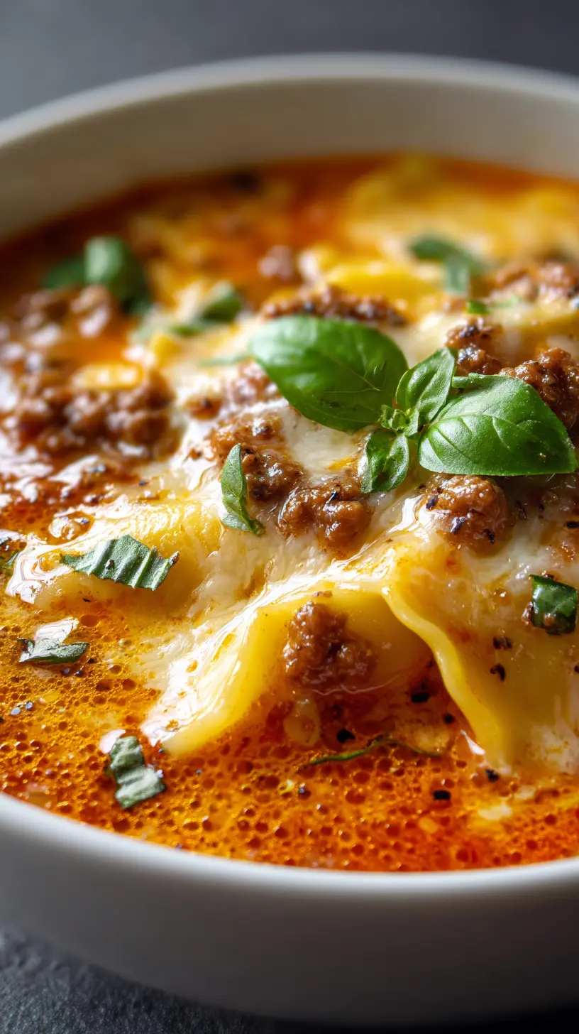 Step-by-step preparation of 30-Minute Gluten-Free Lasagna Soup (gluten-free lasagna soup)