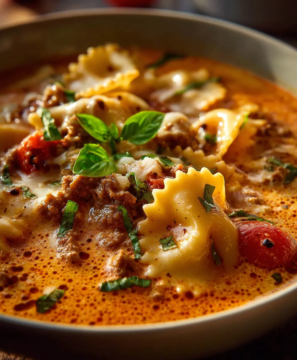 30-Minute Gluten-Free Lasagna Soup — homemade gluten-free lasagna soup recipe