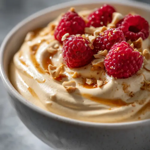 5-Minute Cottage Cheese Peanut Butter Mousse — homemade cottage cheese peanut butter mousse recipe