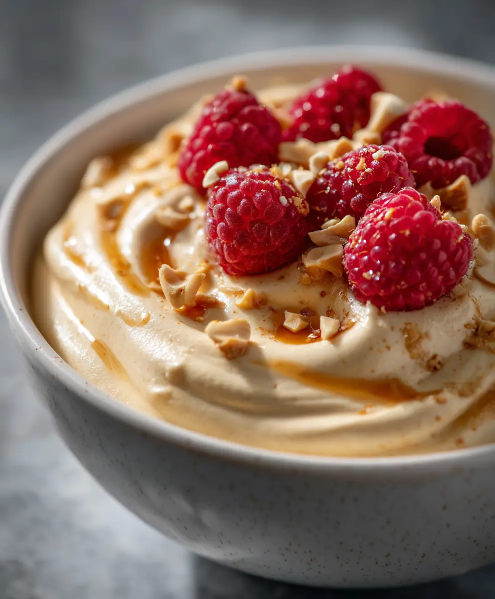 5-Minute Cottage Cheese Peanut Butter Mousse — homemade cottage cheese peanut butter mousse recipe