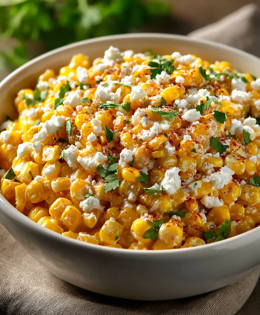 Authentic Mexican Street Corn Salad (Esquites) — homemade Mexican street corn salad recipe