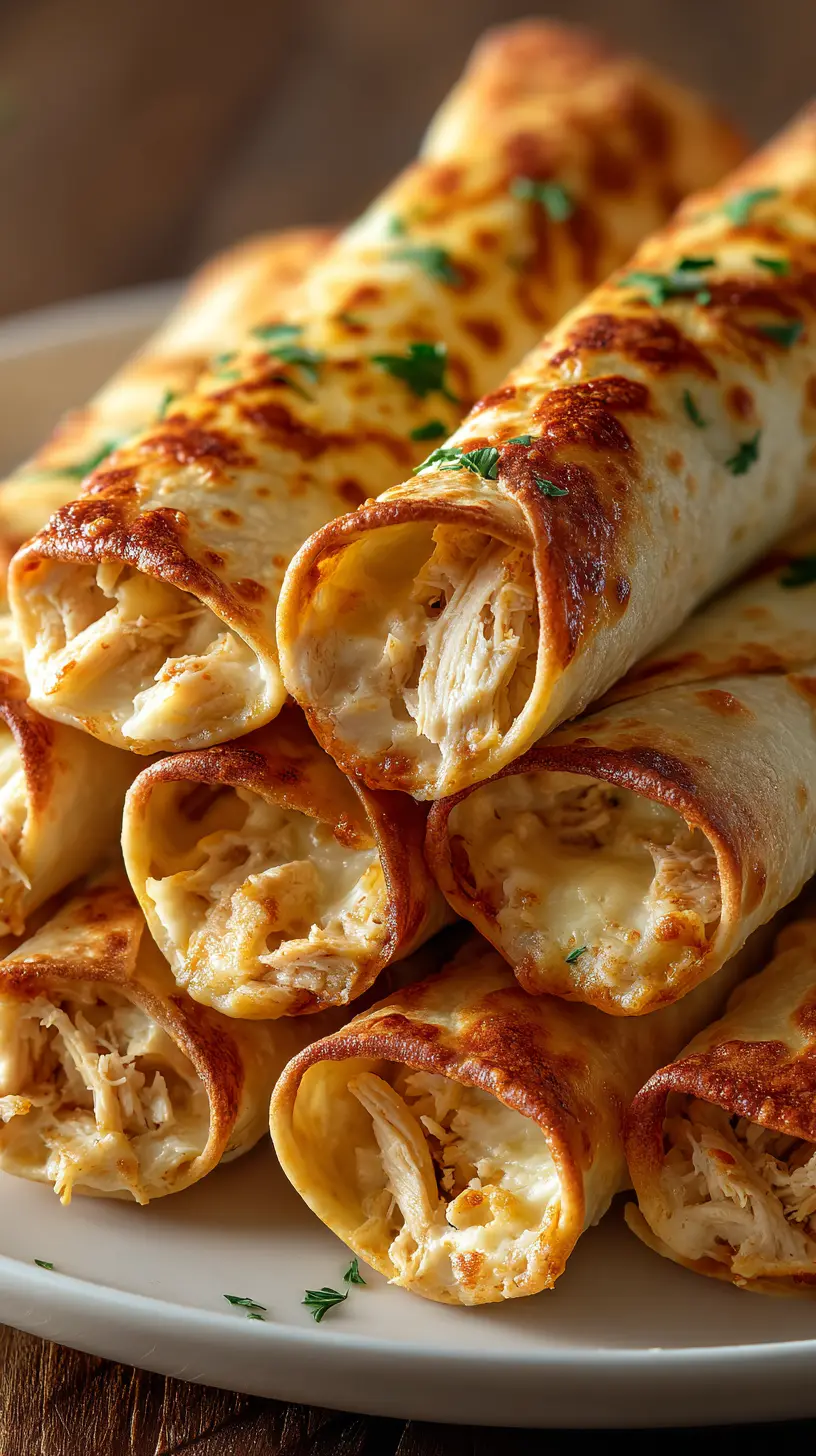 Step-by-step preparation of Baked Cream Cheese Chicken Taquitos (Easy Dinner) (Baked Cream Cheese Chicken Taquitos)