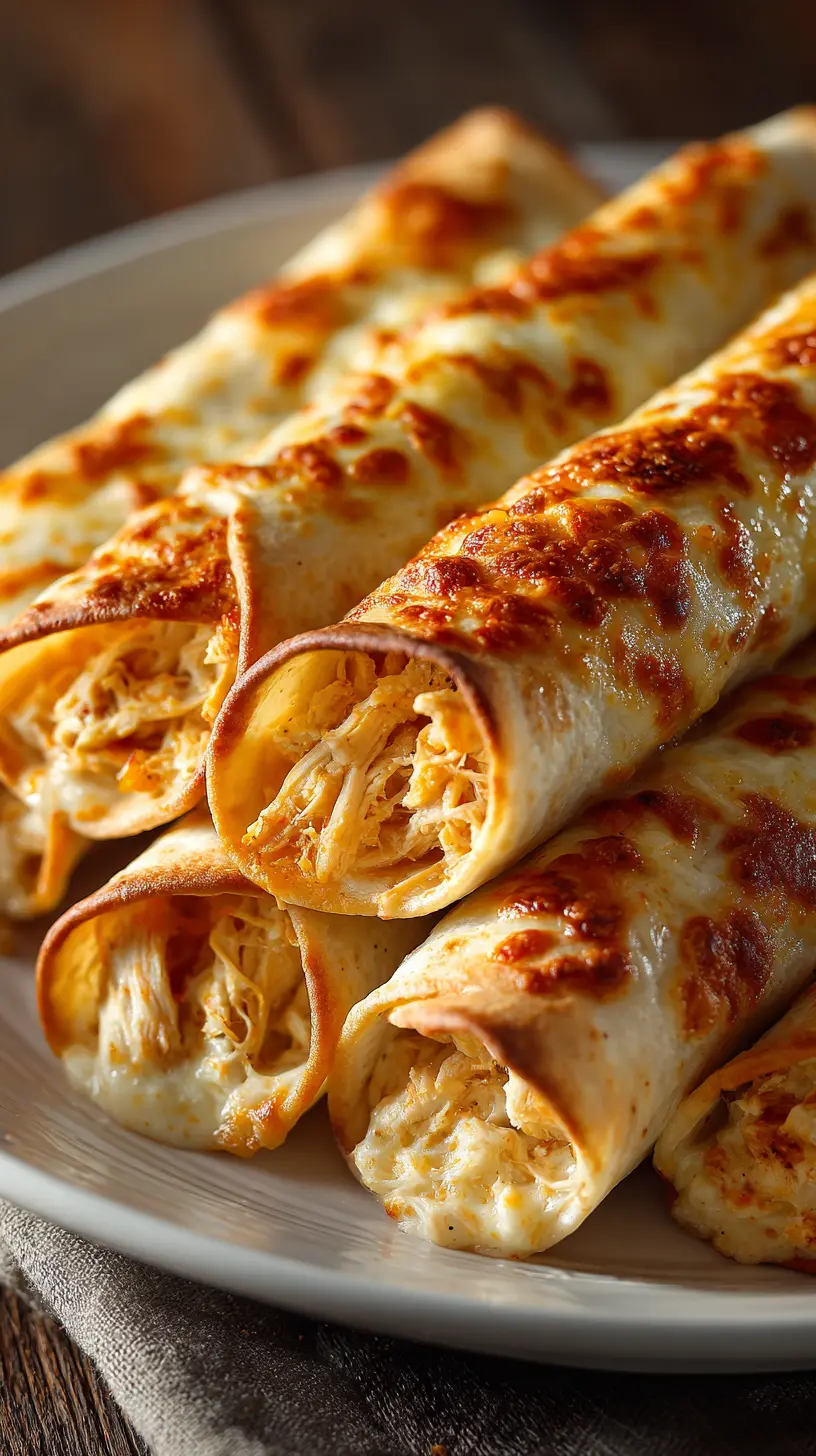 Serving suggestion for Baked Cream Cheese Chicken Taquitos (Easy Dinner) — Baked Cream Cheese Chicken Taquitos