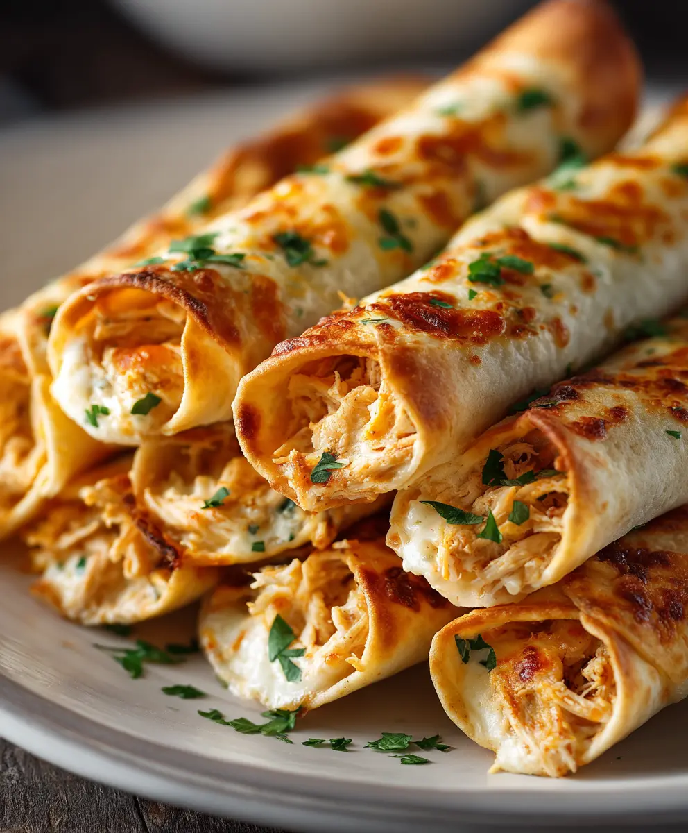 Baked Cream Cheese Chicken Taquitos (Easy Dinner) — homemade Baked Cream Cheese Chicken Taquitos recipe