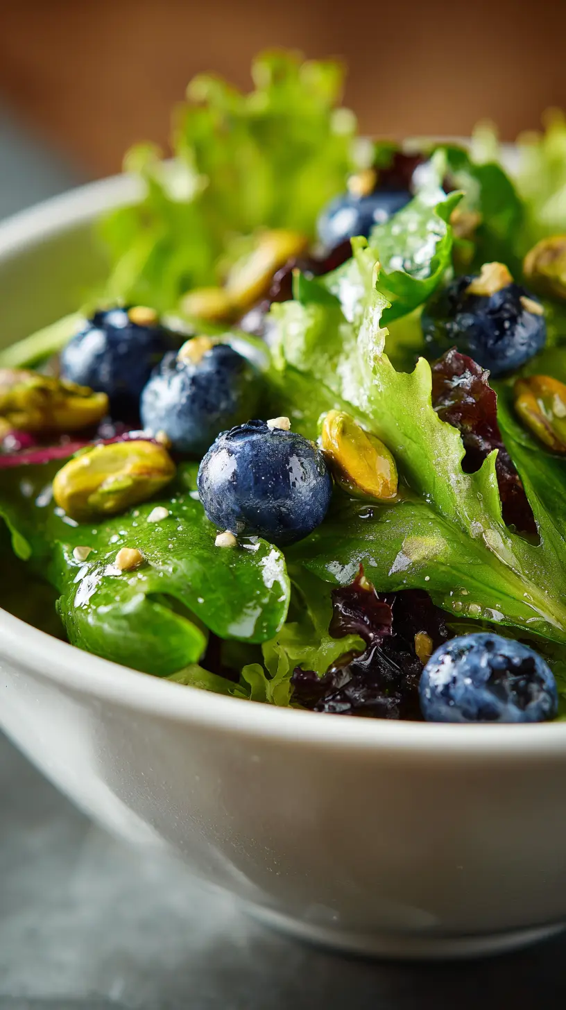 Step-by-step preparation of Blueberry Pistachio Spring Salad for a Refreshing Twist (Blueberry Pistachio Spring Salad)