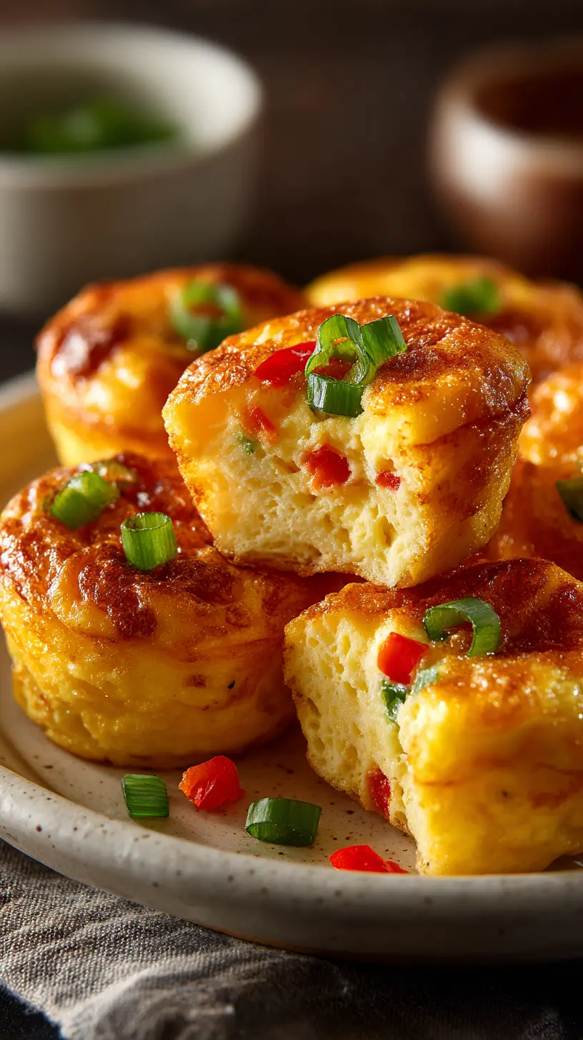 Serving suggestion for Cheesy Cottage Cheese Egg Bites (High-Protein Breakfast) — cottage cheese egg bites