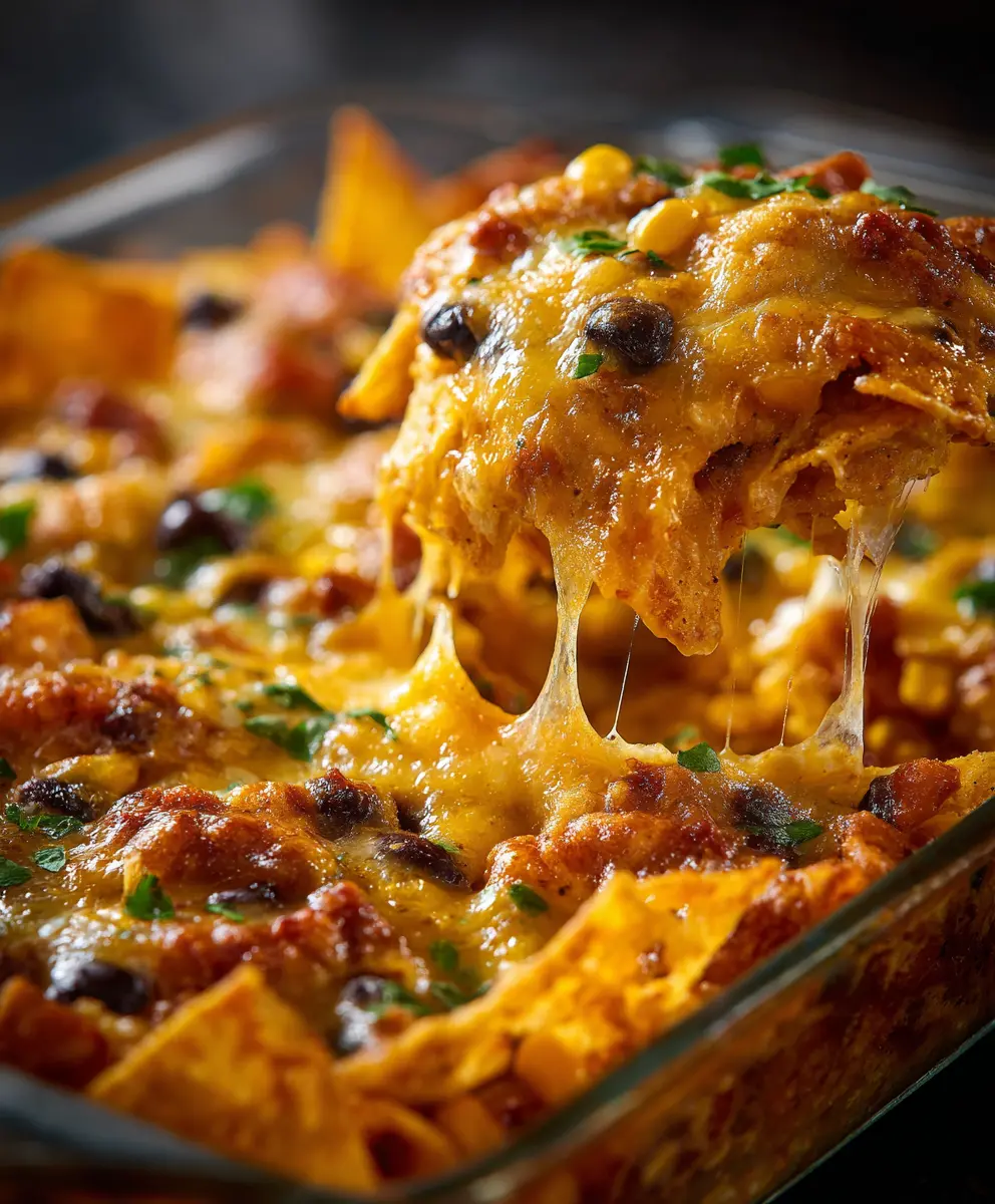 Cheesy Dorito Casserole: A Family-Favorite Delight — homemade Cheesy Dorito Casserole recipe