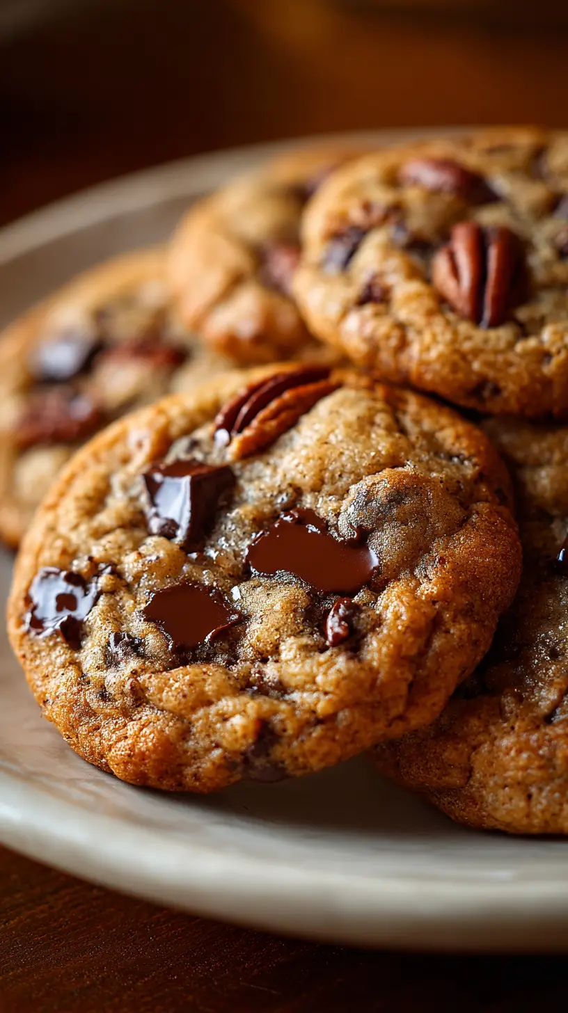 Serving suggestion for Chewy Chocolate Chip Pecan Cookies You'll Crave Every Time — chewy chocolate chip pecan cookies