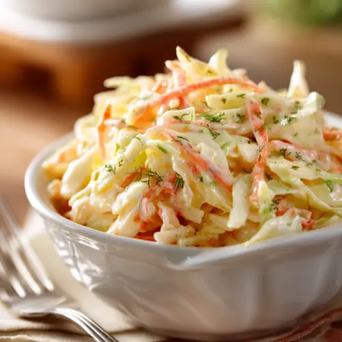 Classic Old-Fashioned Creamy Coleslaw — homemade creamy coleslaw recipe